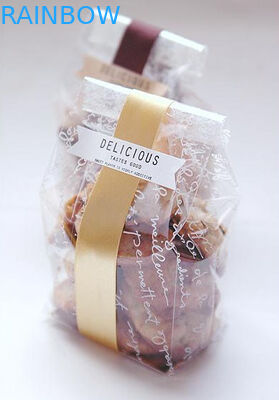 食品等級は設計クッキー袋を包む光沢のあるプラスチック袋をカスタマイズしました