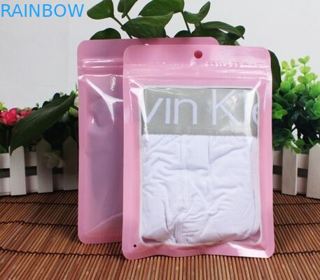 前部明確包む衣服/服装のためのシールのジッパーのポリ袋を握って下さい