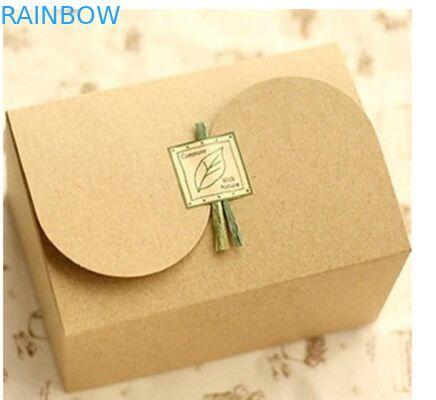 包むギフト カスタマイズされた印刷のための明白なブラウン クラフト紙箱