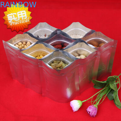 マイラー Reclosable ジップ ロック式袋の赤いマイラーのジッパー袋を包むホイルの薄板にされたプラスチック袋