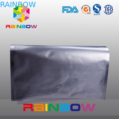 織り目加工の Channal の食糧真空シールは Sous Vide/食糧救済者のホイルによって浮彫りにされる袋を袋に入れます