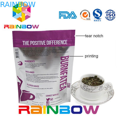 ジッパーおよび底ガセットが付いている茶箱のために包む Reclosable バルク プラスチック袋