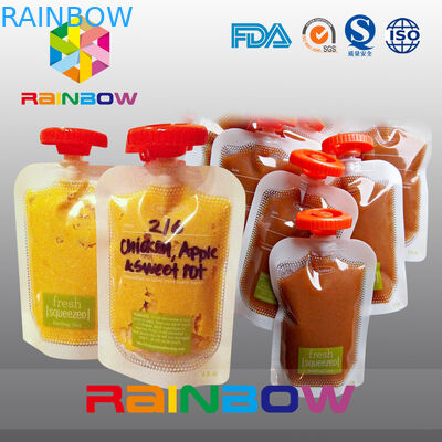 明確な自己の込み合い/ジュースの子供の赤ん坊のための食糧 Packging 再使用可能な袋のための永続的な口の袋
