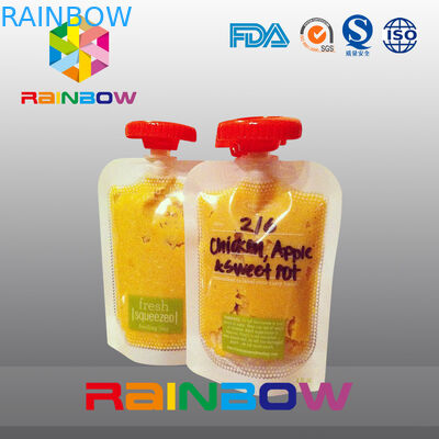 明確な自己の込み合い/ジュースの子供の赤ん坊のための食糧 Packging 再使用可能な袋のための永続的な口の袋