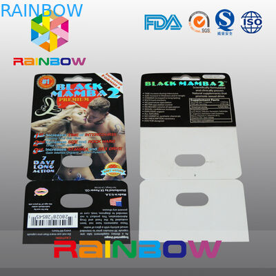 性の丸薬のためのカスタマイズされたペーパーまめカード包装の紙カード