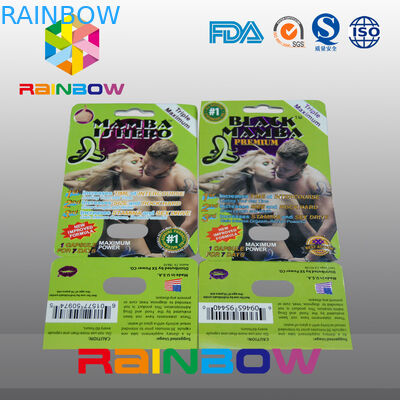 性の丸薬のためのカスタマイズされたペーパーまめカード包装の紙カード