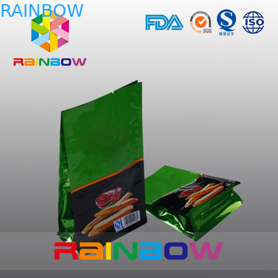 アルミ ホイルのポリ袋、スナック/フライ ドポテトのための平底 8 のシールの袋