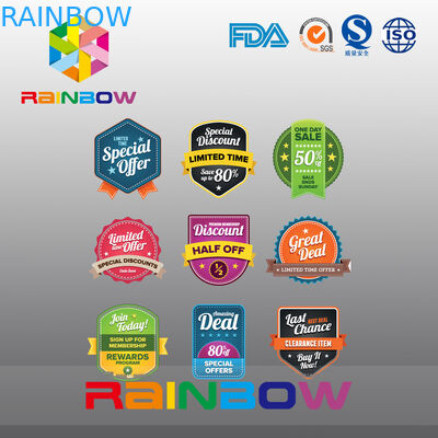 ペーパー磁石のステッカーのペーパー ラベル、健康食品のための不規則なシルク スクリーンのワインのラベル