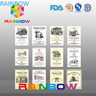 ペーパー磁石のステッカーのペーパー ラベル、健康食品のための不規則なシルク スクリーンのワインのラベル