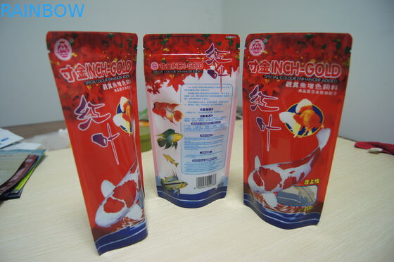 印刷される鮮やかジッパー ロックのアルミ ホイルの魚の餌のペット フードの包装の袋を立てます