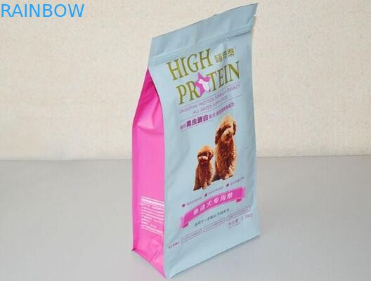 無光沢のアルミ ホイル 8 のジッパーによって包む側面のシールの飼い犬の食糧袋