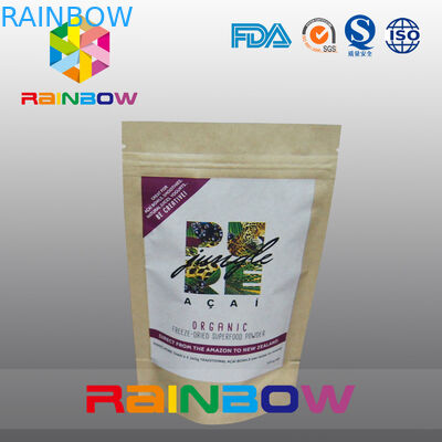 印刷されたカスタマイズされた紙袋のジッパーの Doypack の食品包装袋