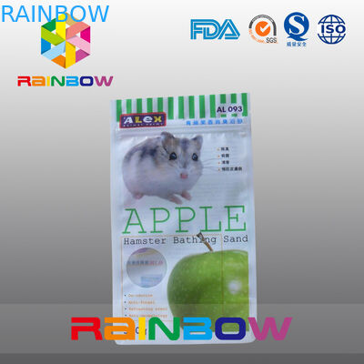 3 -砂/ペット フードを浸しているパッキングのハムスターのための円形の窓が付いている側面のシーリング ジップ ロック式の袋