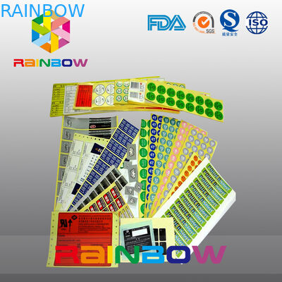 習慣は多彩な収縮の袖のラベルの自己接着ペーパーによって薄板にされた食糧ラベルを印刷しました