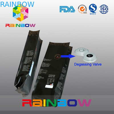 弁が付いているカスタマイズされた設計アルミ ホイルのコーヒー袋/側面のガセット 5lb のコーヒー バッグ