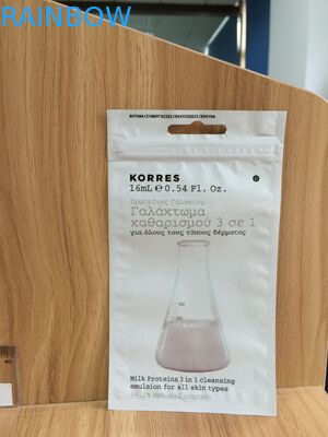 3 側面のシールのゆとりの前部化粧品の包装袋、真珠の粉の Ziplock の袋