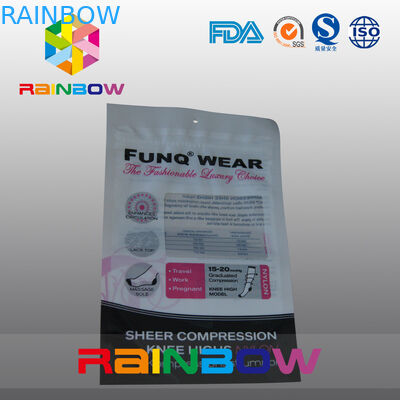 食糧/新しい Pleeled Garllic のためのジッパーの上が付いている赤くおよび白いマイラーのプラスチック窓袋