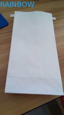 正方形の最下の錫のタイのコーヒー/スナックのためのジップ ロック式の白いクラフト紙包装袋