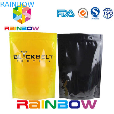 光沢のある補いますアルミ ホイルの袋の包装のジッパー ロックの粉袋を立てて下さい