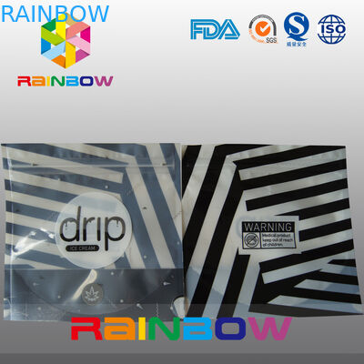 シマウマの縞は Noni の滴り袋、マイラーの流行の合成の袋を立てます