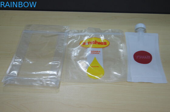 印刷される Resealable 食品等級はジップ ロック式のベビーフードの側面の口袋の習慣を立てます