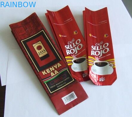 1 つの方法ガスを抜く弁、緑/黒が付いているホイルのコーヒー バッグをカスタム設計して下さい