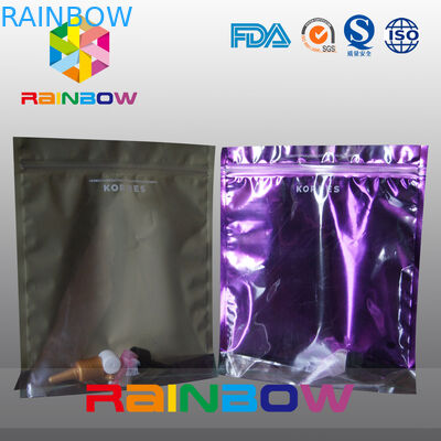 Resealable ジッパーおよび窓が付いている表示小さい化粧品袋を立てて下さい