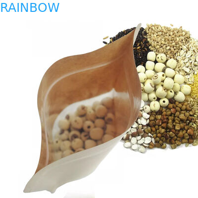 明確な窓が付いている食品等級のクラフト紙袋/豆、キャンデー、パン、コーヒーのための Mylay 袋