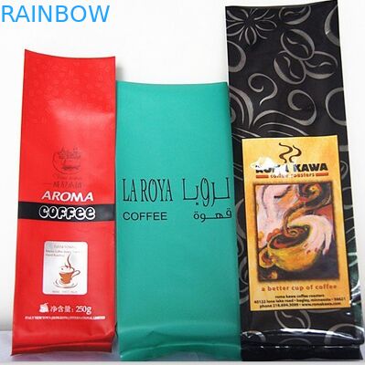 マットのアルミ ホイルの側面のガセット ホイルの袋の包装のクォードのシール包装袋