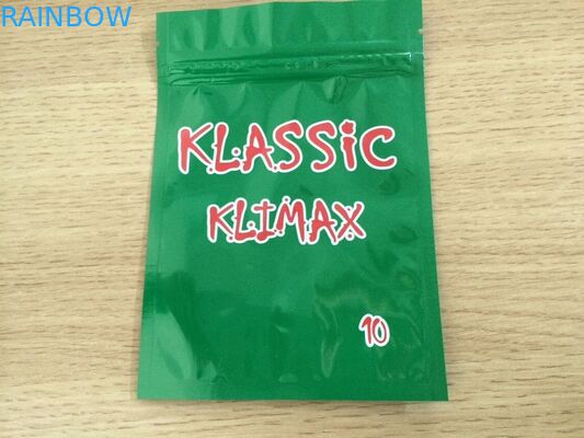 草リサイクルされた薄板にされたアルミ ホイルの包装-香のマイラーのZiplock袋