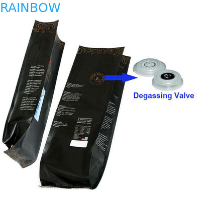 側面のガセットのクォードのシールの弁が付いている包装のコーヒー バッグを包むアルミ ホイルの袋