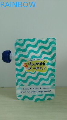 カスタマイズされた5oz BPAは自由にZiplockが付いているベビーフードの袋を立てます