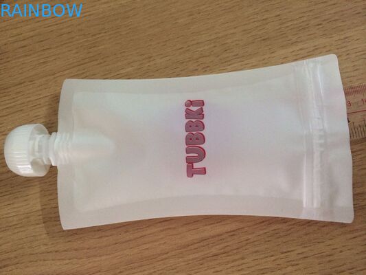 最下の二重ジッパーが付いているLeakproof再使用可能なベビーフードの袋