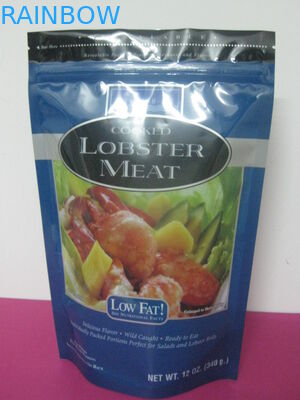 Resealableプラスチック ホイルの袋の包装はアルミ ホイルの薄板にされたジップ ロック式袋を立てます