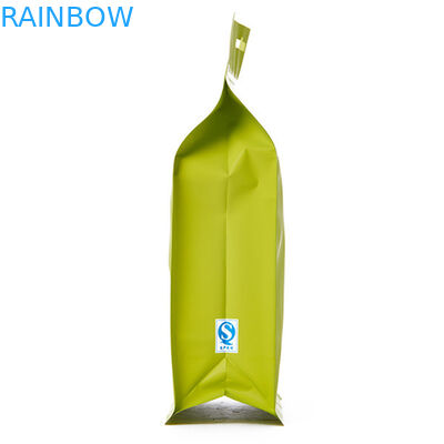 クラフト紙の茶包装袋は ziplock が付いているアルミニウム プラスチック包装袋を立てます