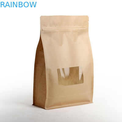 湿気の防止の平底はジッパーおよび窓と包むティーバッグを薄板にしました