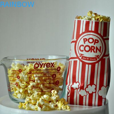 Paper Popcorn Bags Customized 謝肉祭王の紙袋赤くおよび白い 1 オンスのパック