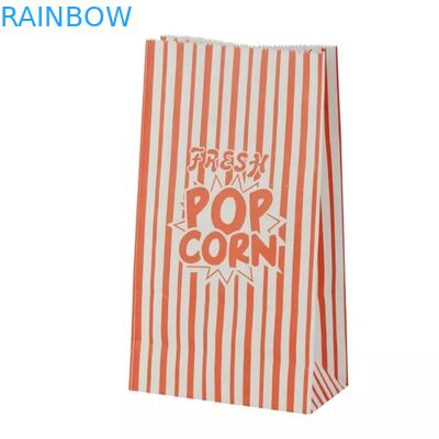 Paper Popcorn Bags Customized 謝肉祭王の紙袋赤くおよび白い 1 オンスのパック