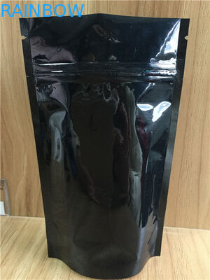 アルミ ホイルの底ガセットはジップ ロック式の貯蔵を包装吹きました米の粉の袋に入れます