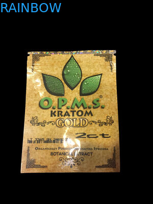 Kratom の草の香の包装のジッパー ロック袋、3ct OPMS は Kratom 袋を要約します