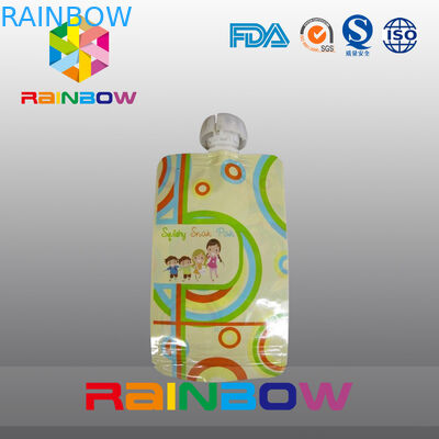 上の口及び耐久のジッパーによって包む食品等級のベビーフードの袋の口の袋