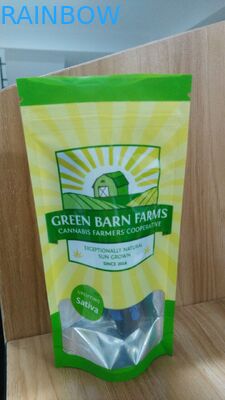 カスタマイズされる食糧アルミ ホイルの明確な窓が付いている薄板にされたジッパー袋を立てて下さい