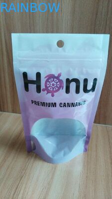 カスタマイズされる食糧アルミ ホイルの明確な窓が付いている薄板にされたジッパー袋を立てて下さい