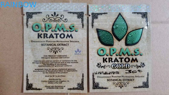 注文の kratom の草の香の包装は/3ct OPMS kratom 袋を要約します