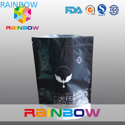 注文の印刷 250g マットは弁が付いているジップ ロック式のコーヒー豆袋を立てます