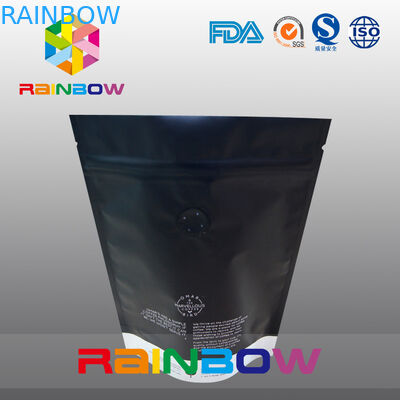 注文の印刷 250g マットは弁が付いているジップ ロック式のコーヒー豆袋を立てます