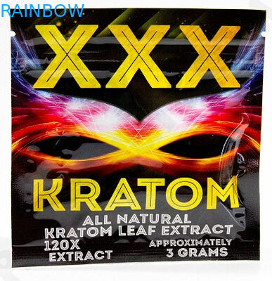3g Xxx Kratom の粉のジップ ロック式袋/Kratom の草の香の包装袋