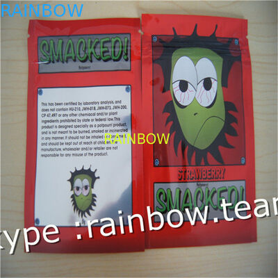 草の香袋3の粉の1g /2g /3g/4g/5gの磨き粉袋のための側面のシールのジッパー袋/注文の草の香袋