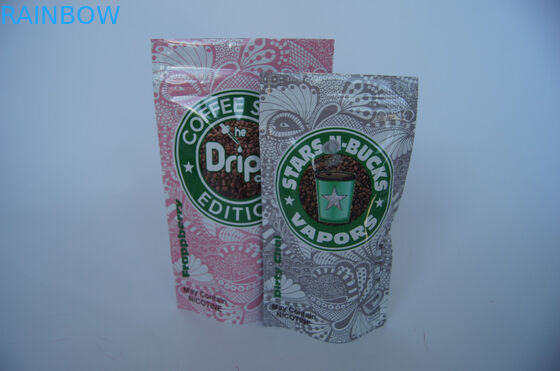 黒いマットのアルミ ホイルの食糧袋は、コーヒー豆の包装を立てます