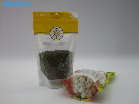 商標はジッパーの袋、スナックの包装のアルミ ホイルを立てます